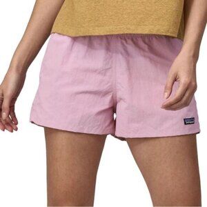 Patagonia Women's 2.5" Barely Baggies Shorts Milkweed Mauve Pink Size Large NWT